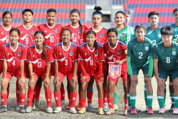 साफ यू-१९ महिला च्याम्पियनसिप : नेपाल बांग्लादेशसँग खेल्दै